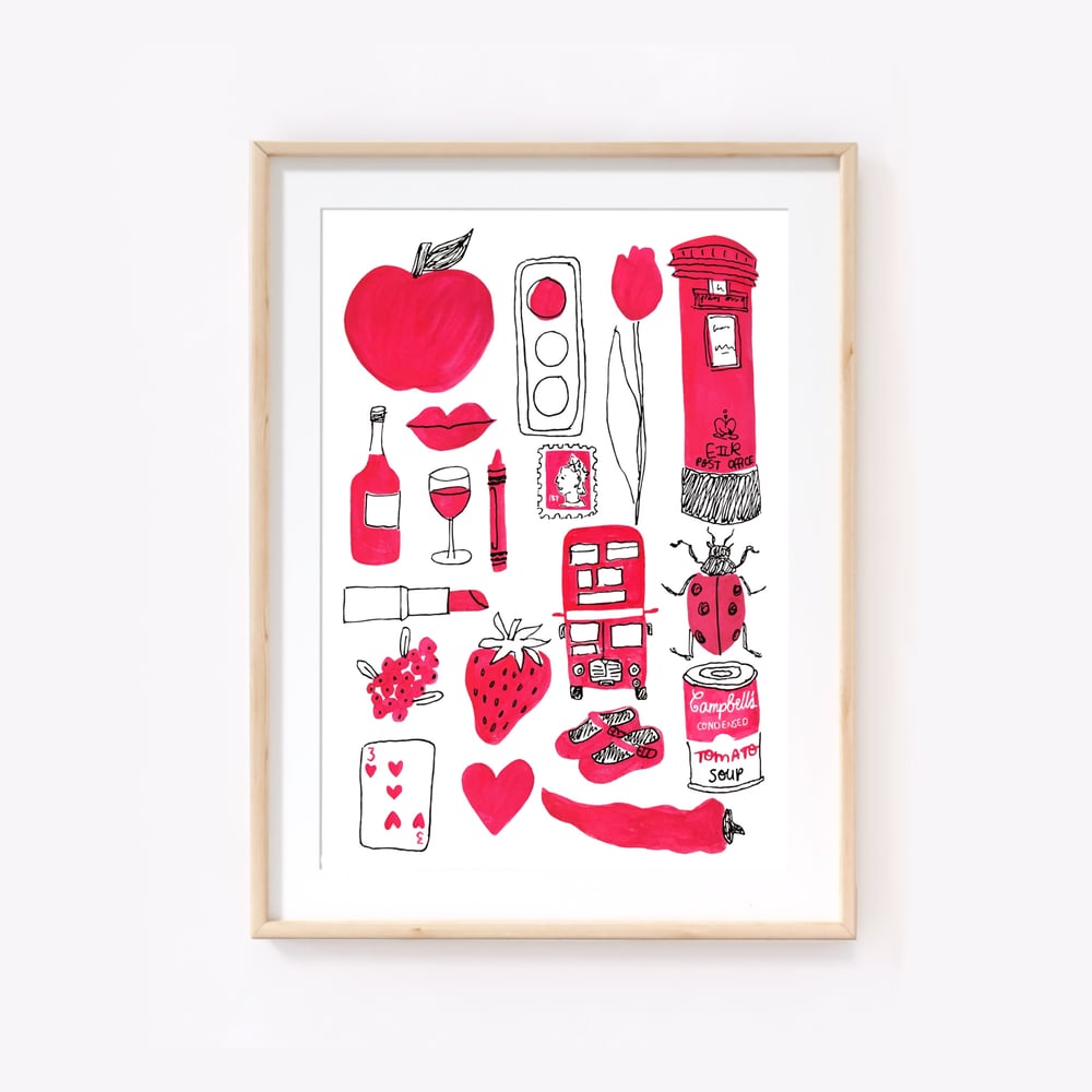 Image of Red Things print
