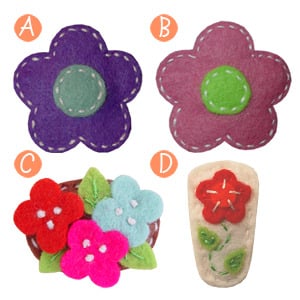 Image of little girl hair clips #10