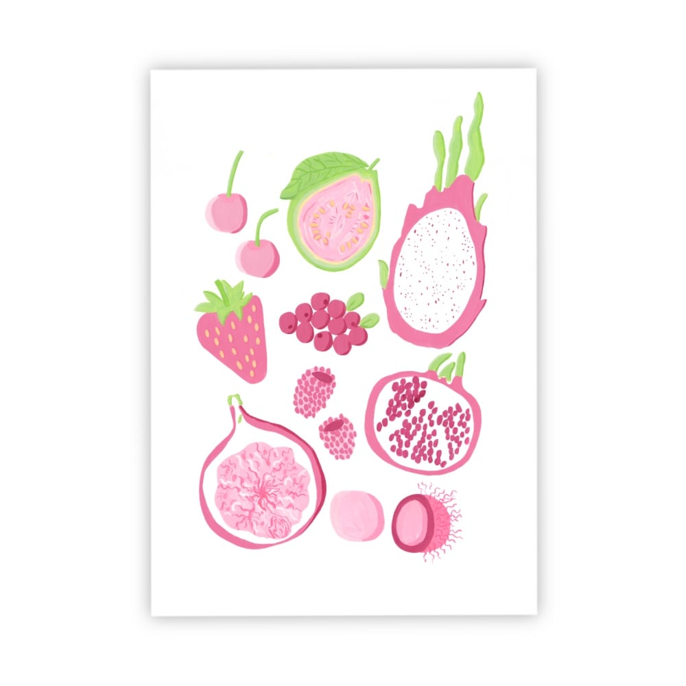 Image of Pink fruits 