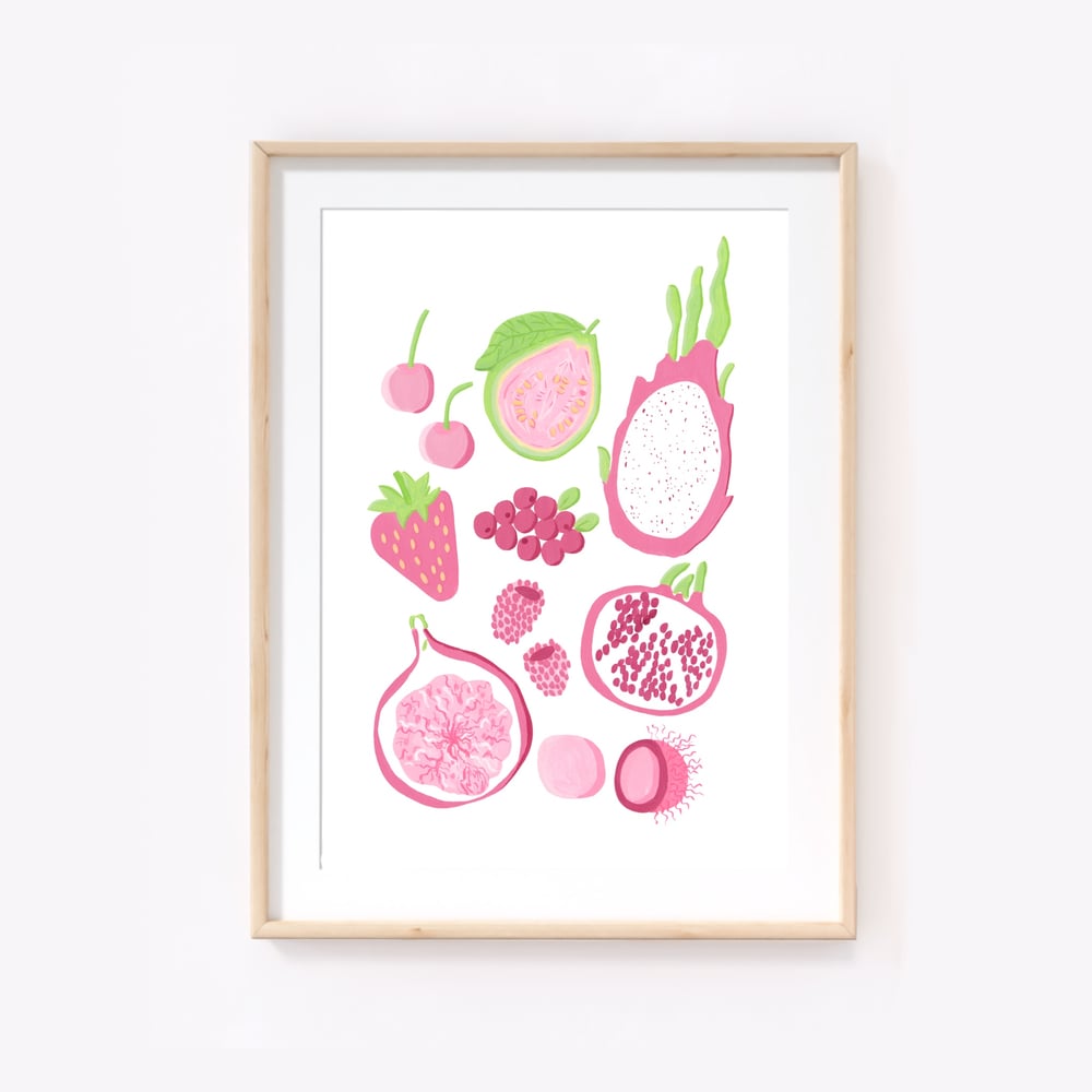 Image of Pink fruits 