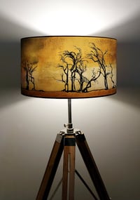 Image 1 of Hawthorns Drum Lampshade by Lily Greenwood (45cm, Standard/Floor Lamp or Ceiling)