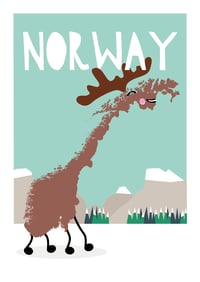Norway Map Print