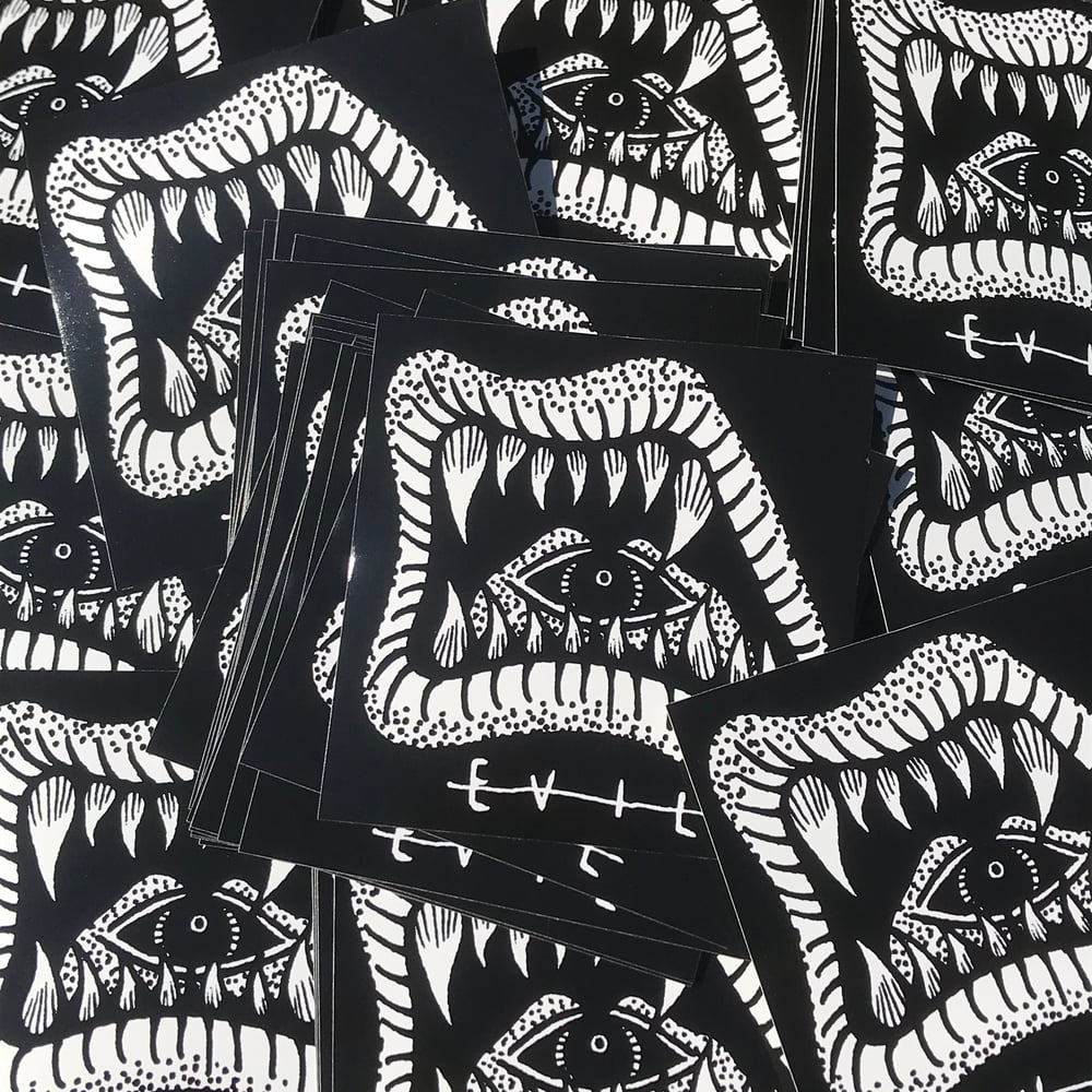 Image of EVIL MOUTH STICKER 