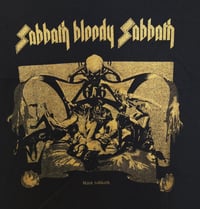 Image 2 of Sabbath Bloody Sabbath Gold on Black Tee