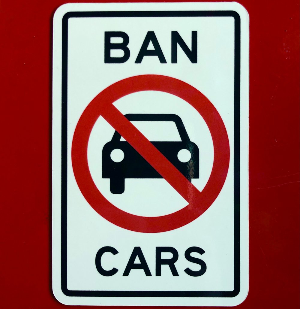 BAN CARS Magnet