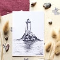 Carte Postale - Phare de la Vieille vue de prêt