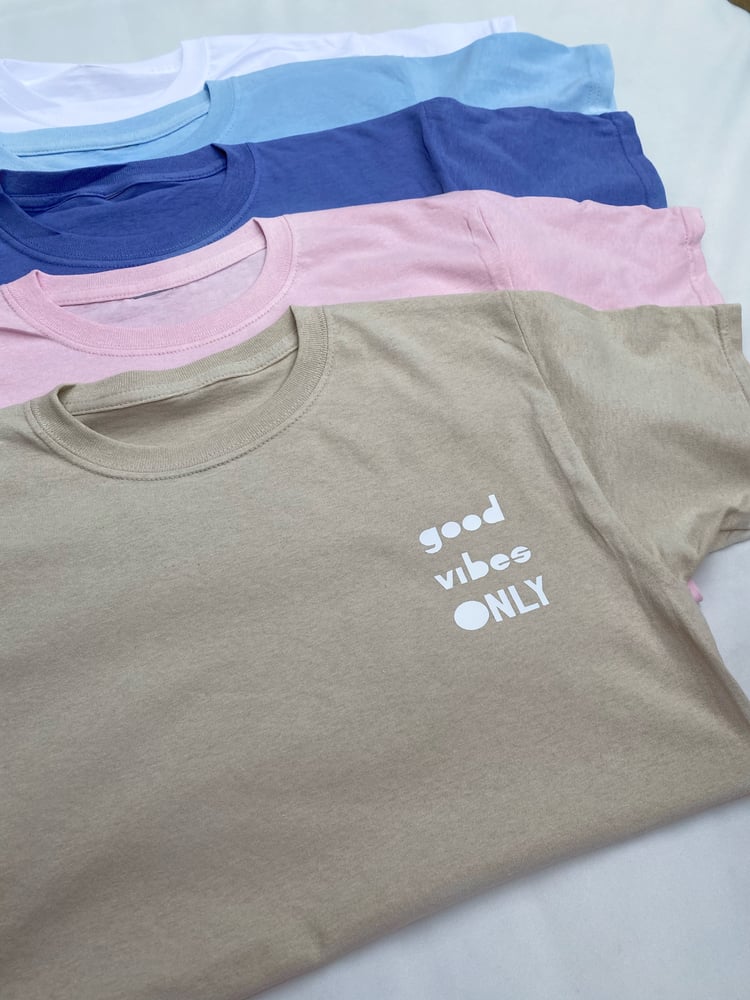 Image of Oversized Good Vibes Only Tees 