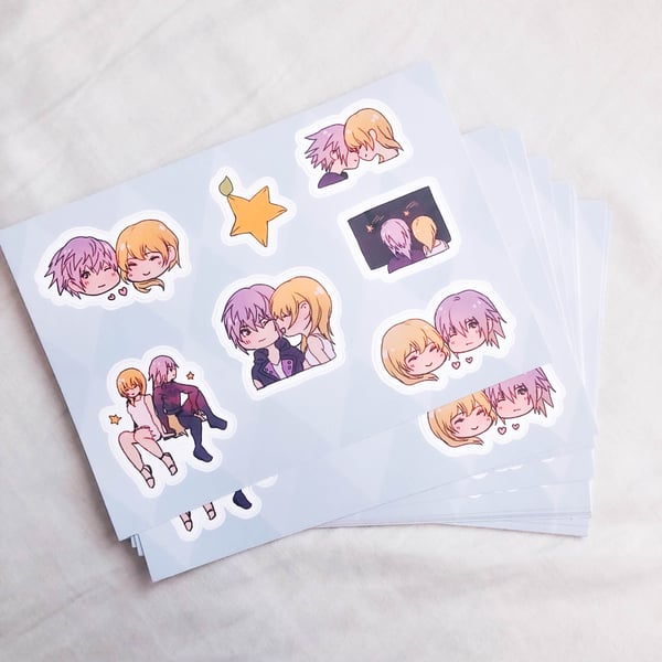 Image of A5 RikuNami & RepliNami Stickersheet