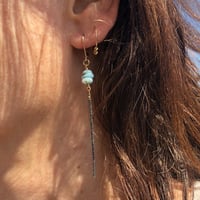 Image 3 of Boucles d’oreilles Illetes Larimar