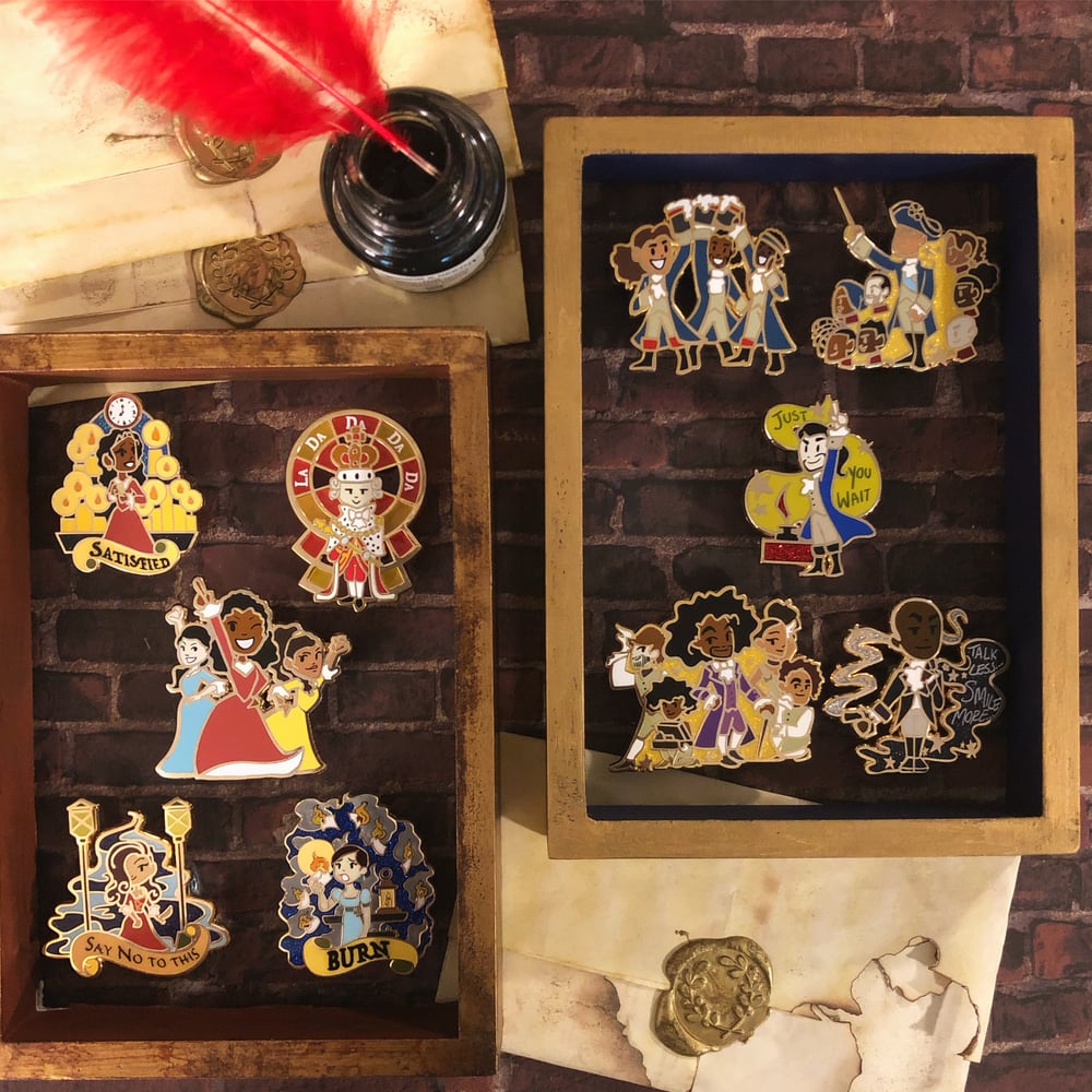 Image of Musical-Inspired “Hamilpins” Pins