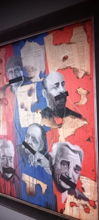 Image 3 of "[HISTORY] SILENCED" Original (Framed)