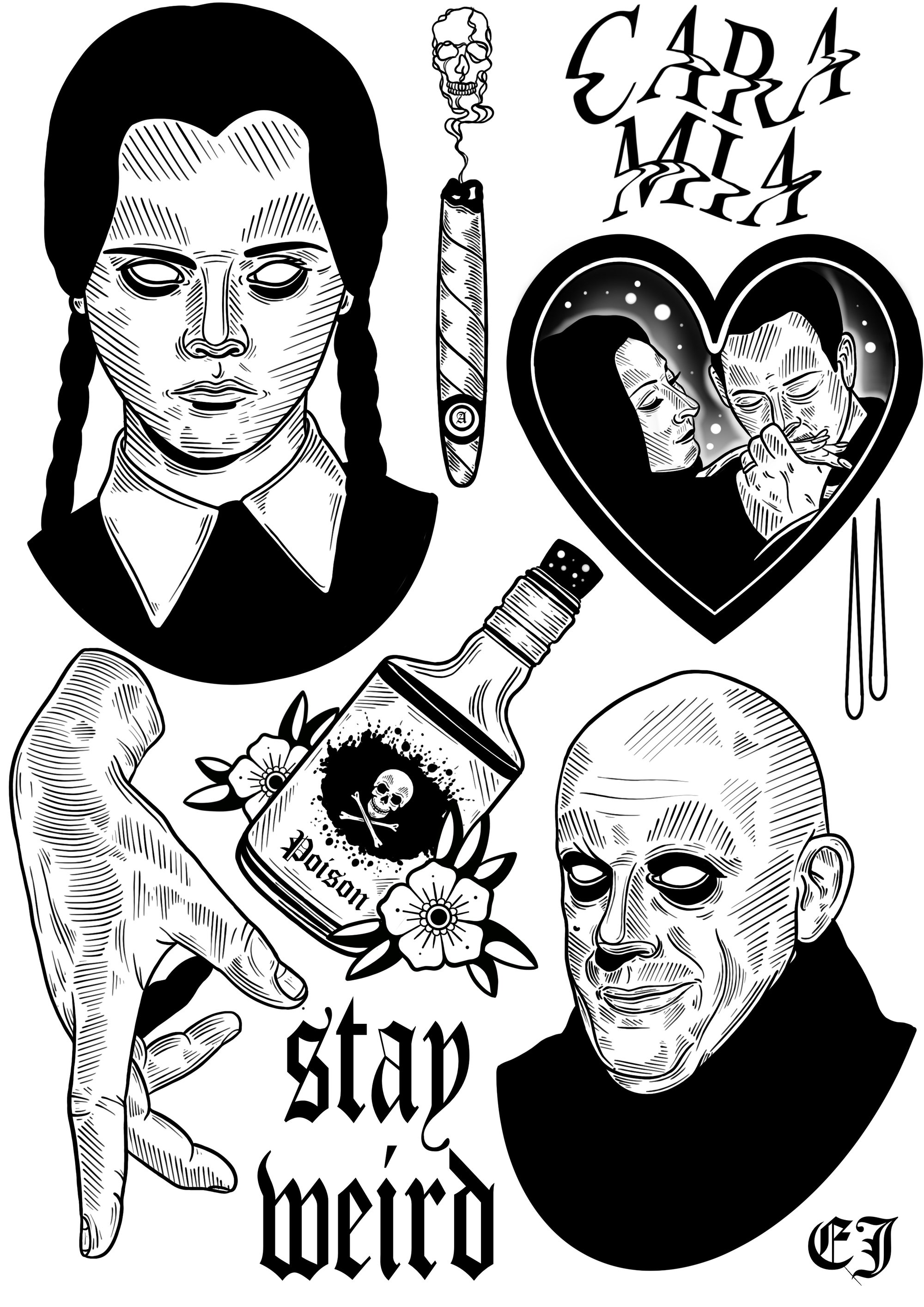 Addams Family Flash Sheet