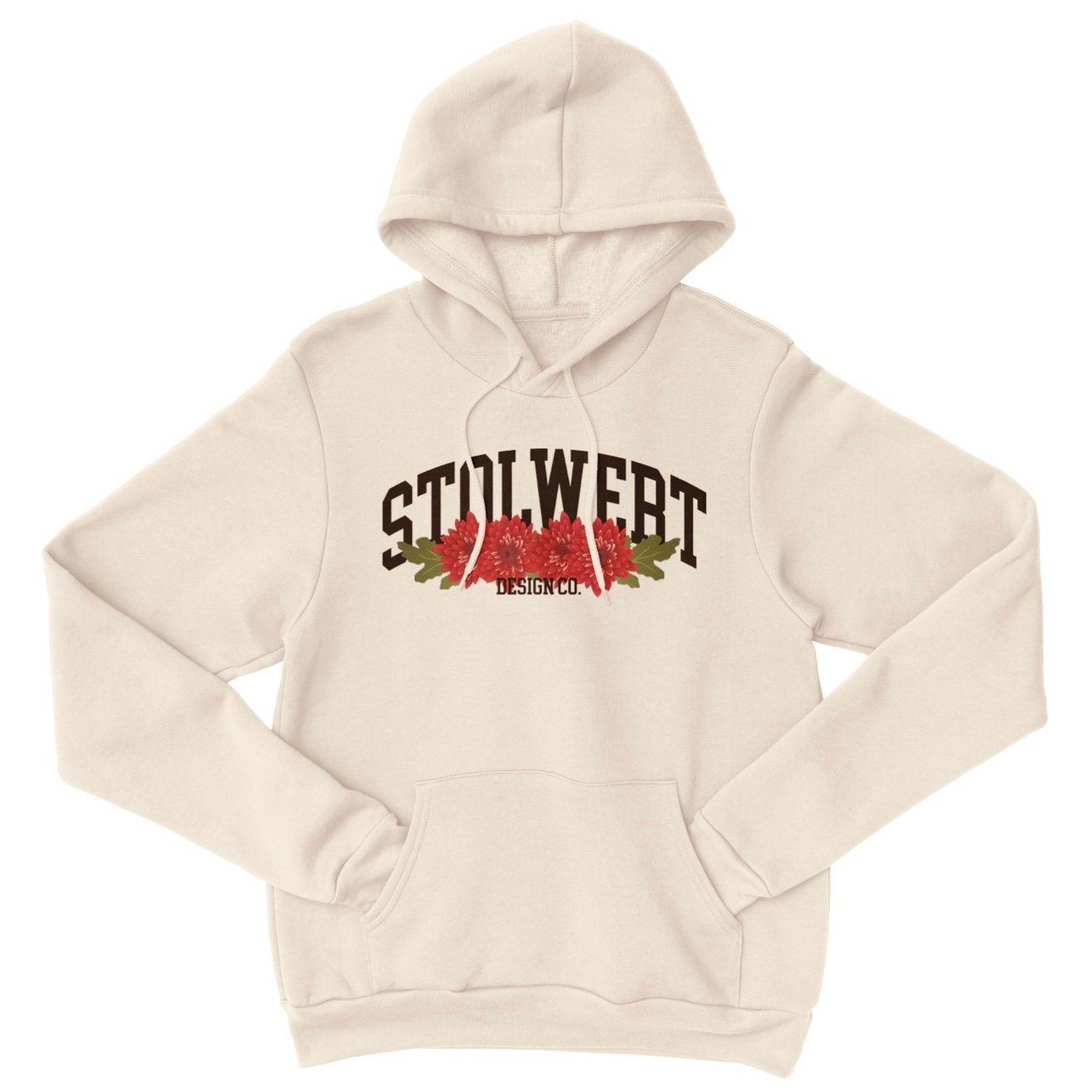 Image of ‘Chrysanthemum’ Hooded Pullover Sweatshirt 