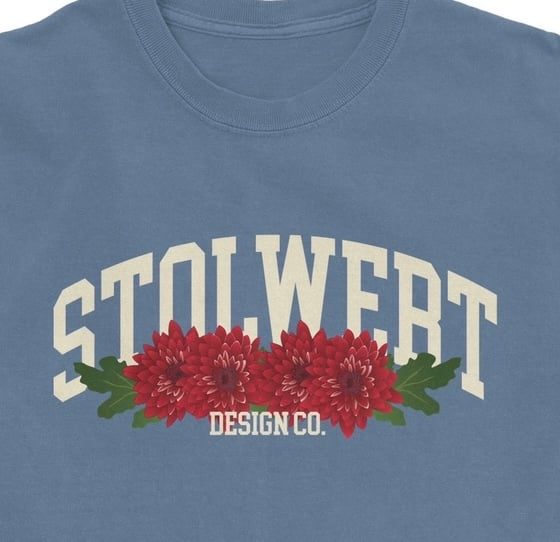 Image of ‘Chrysanthemum’ Garment Dyed T-Shirt