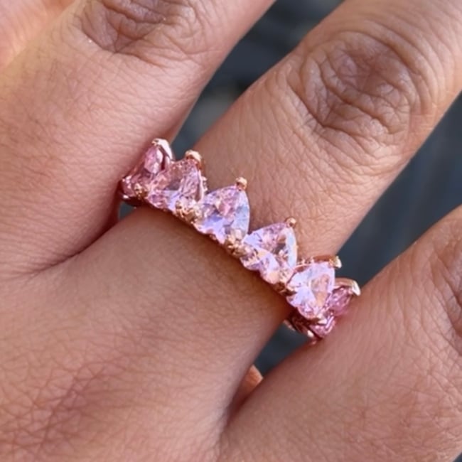 Pink Heart Ring