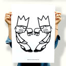 Image of 'BEATS ARE KING' SCREEN PRINT 