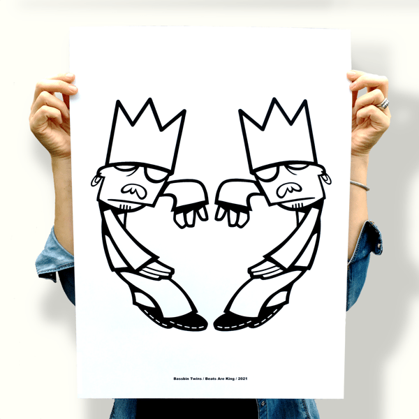 Image of 'BEATS ARE KING' SCREEN PRINT