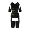 Black Double Strap Thigh Shaper Vest with Arm Shaper