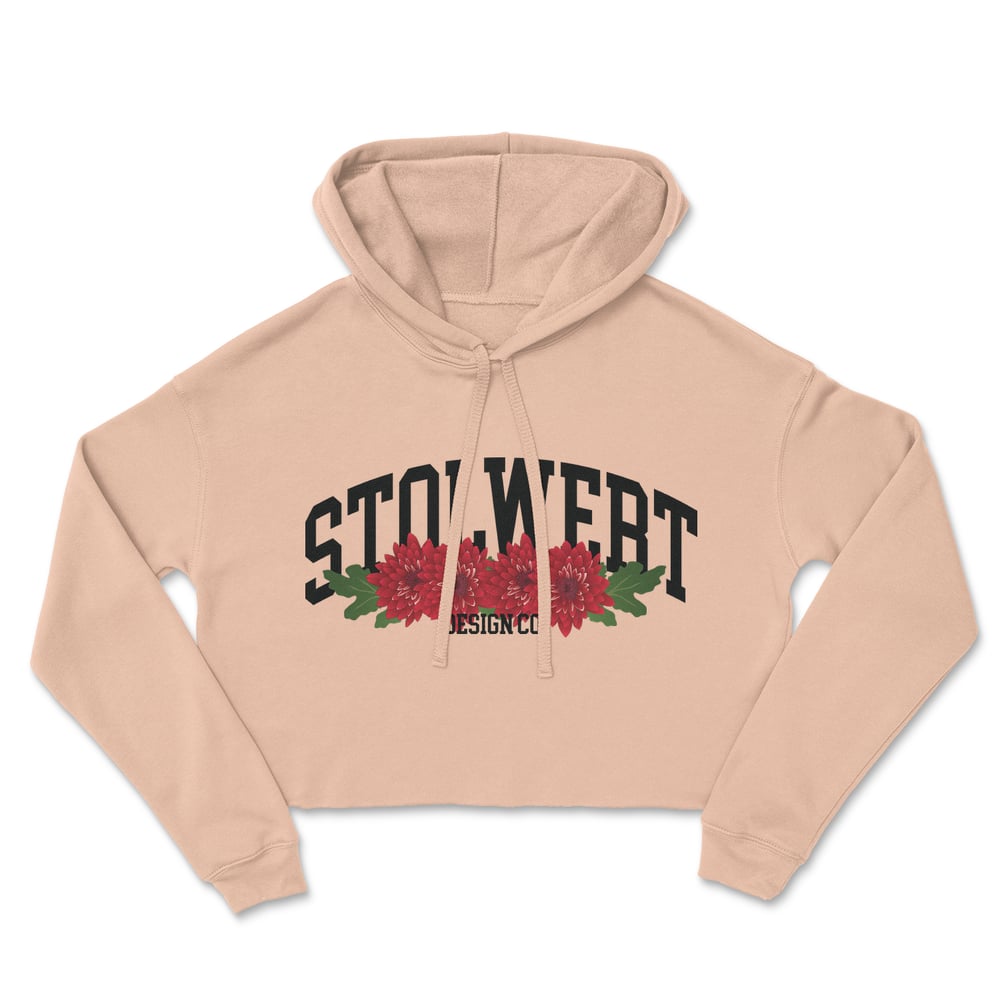 Image of ‘Chrysanthemum’ Women’s Cropped Hoodie
