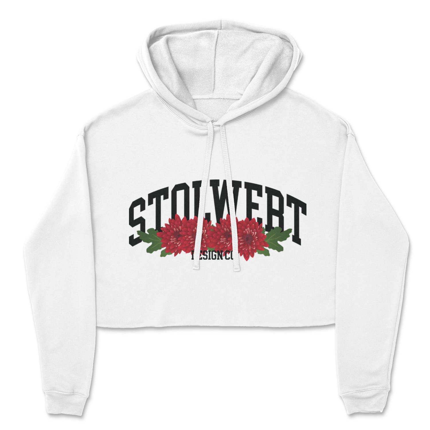 Image of ‘Chrysanthemum’ Women’s Cropped Hoodie