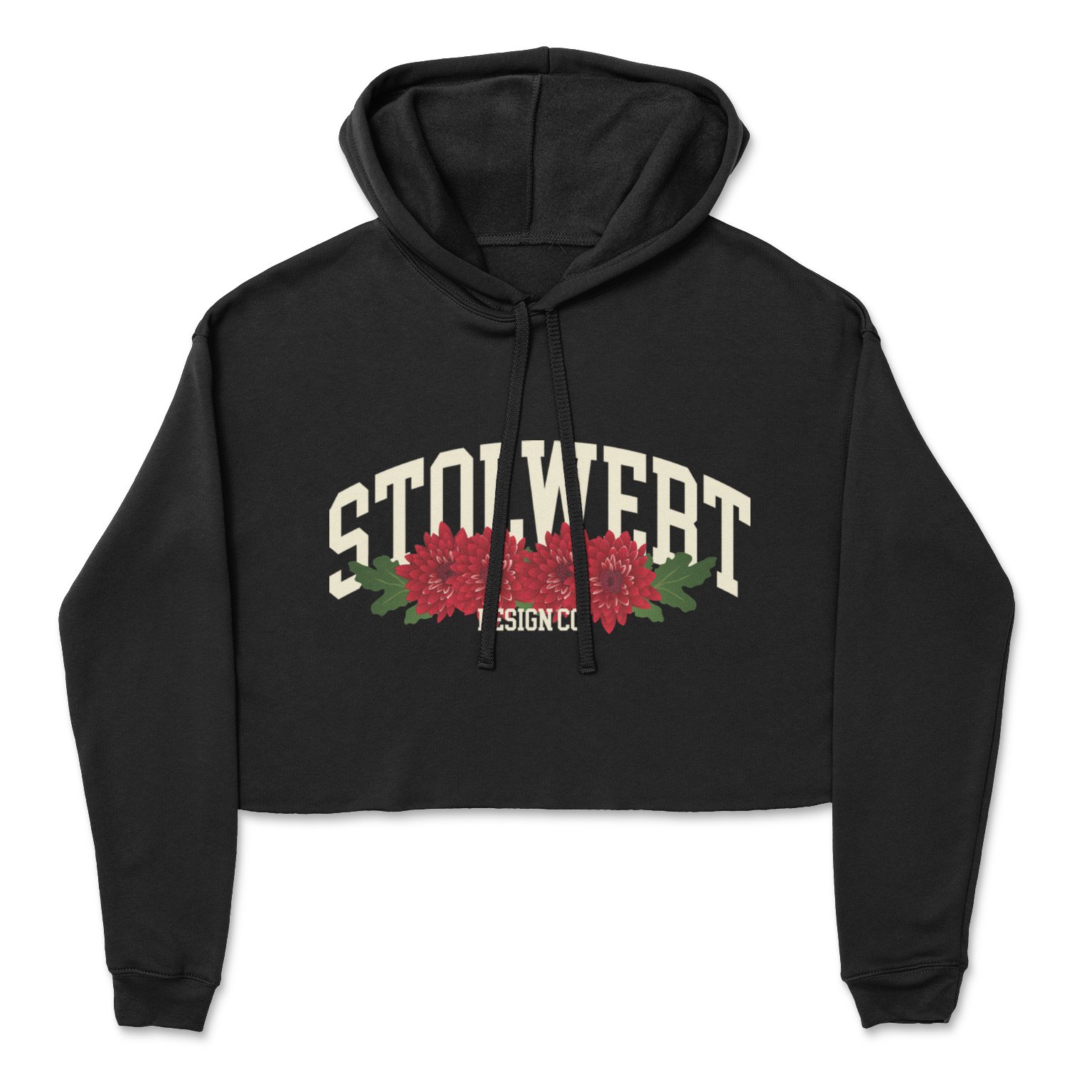 Image of ‘Chrysanthemum’ Women’s Cropped Hoodie