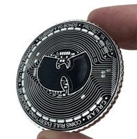 Image 2 of Coins Rule Everything Around Me - Silver WuTang Crypto Coin 