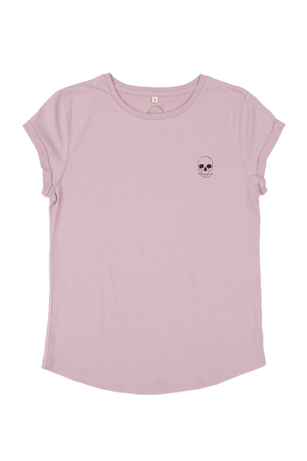 3 skull Women's Roll Sleeve T-shirt's (Organic)