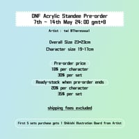 Image 4 of [Restocked] DNF Dreamnotfound Fan-made Acrylic