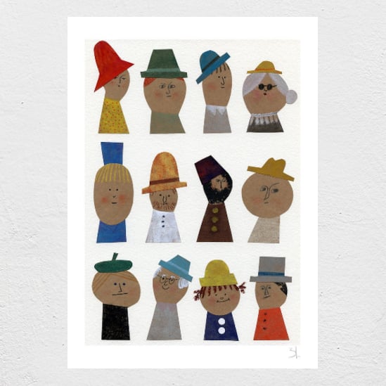 Image of Selected Hats Print