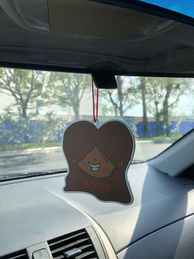 Moody Car Air Freshener (Strawberry)