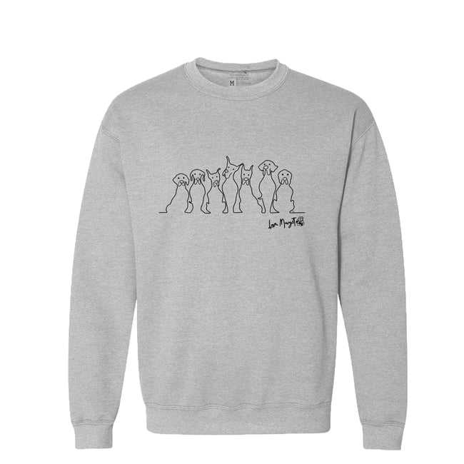 Dogs in a Row | Great Dane and Friends 