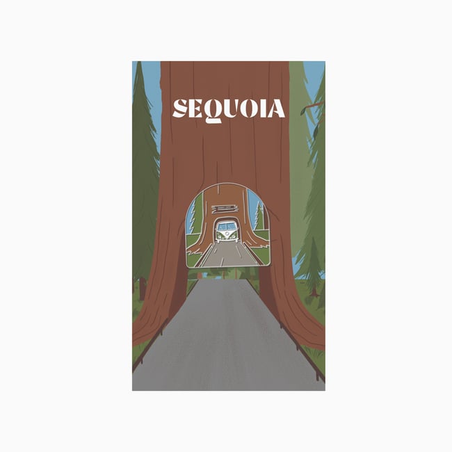 Sequoia National Park Enamel Pin