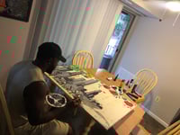 Image 3 of 36x48 Pittsburgh Skyline Original Canvas 