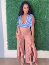 “Pretty girl” high waisted tulip wide bottoms