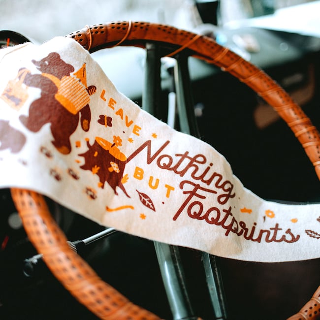 Leave Nothing But Footprints Pennant