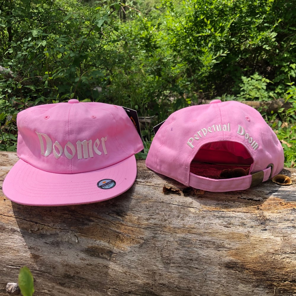 DOOMER CAP W/ ADJUSTABLE BUCKLE CLOSURE (LIGHT PINK)