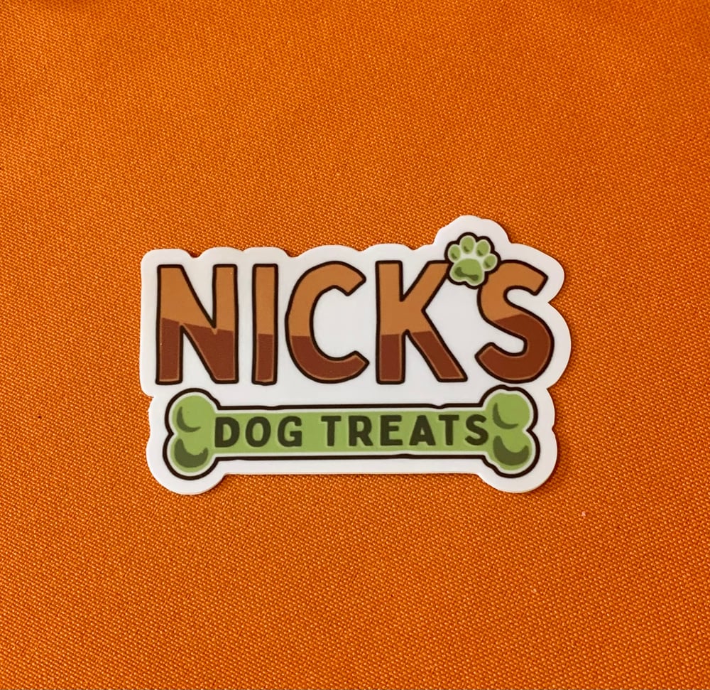 Image of Nicks Dog Treats Vinyl Sticker