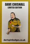 DAVE CHISNALL LIMITED EDITION PIN BADGE 