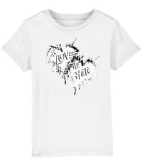 OKF All Love No Hate T-Shirt B&W - Child Unisex