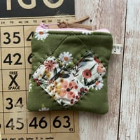 Image 6 of "Garden Party" Super Mini Quilted Zipper Bag