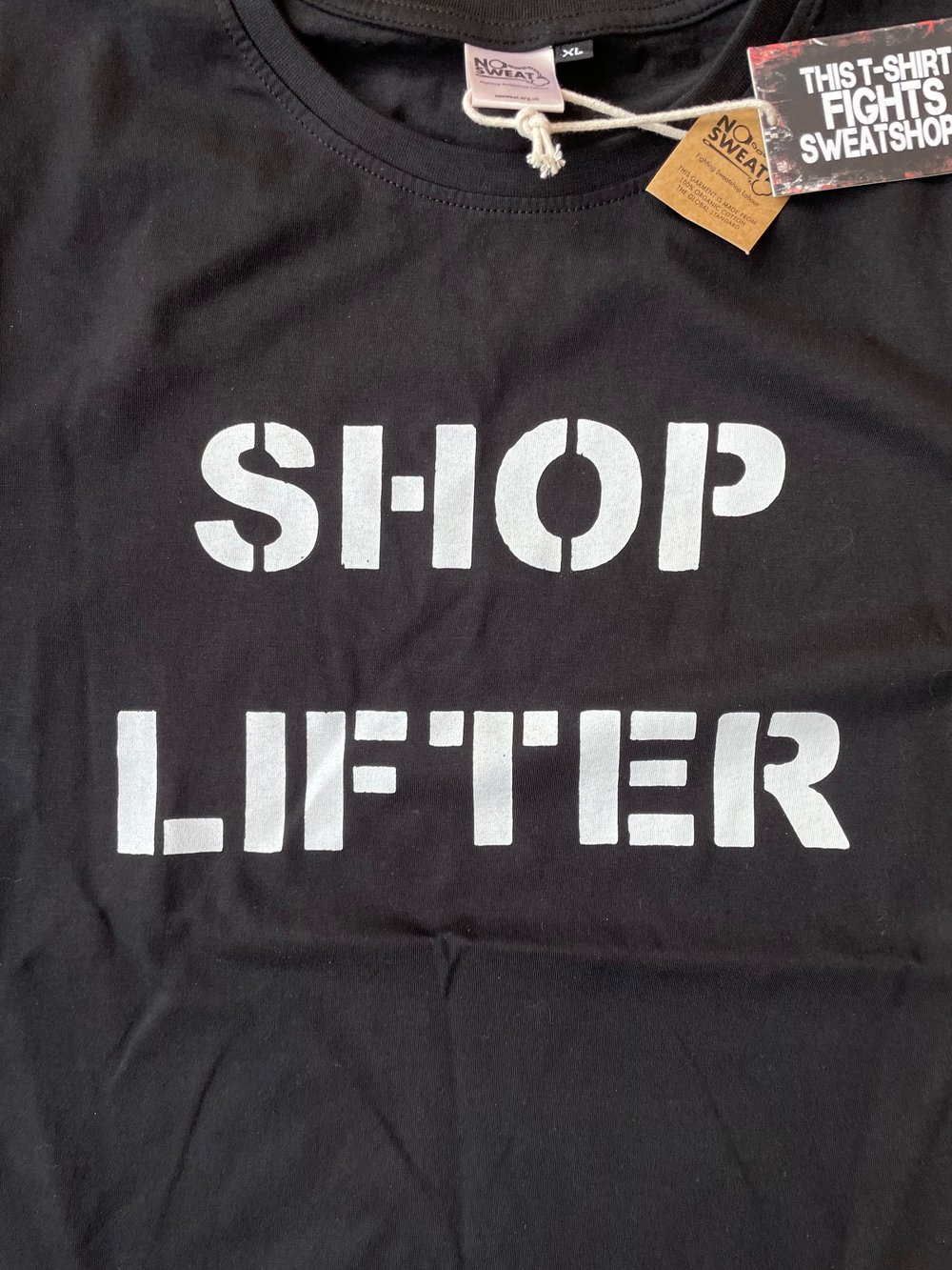 Image of SHOP LIFTER T-SHIRT (enter your choice of free print in notes at checkout screenprints not included)
