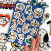 "FAMILIAR DOG" STICKER SHEET