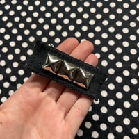 Image 2 of BLACK STUDDED HAIR CLIPS 