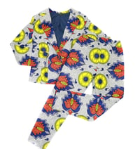 Image 1 of 2 Piece Suit ( Blue multi-color)