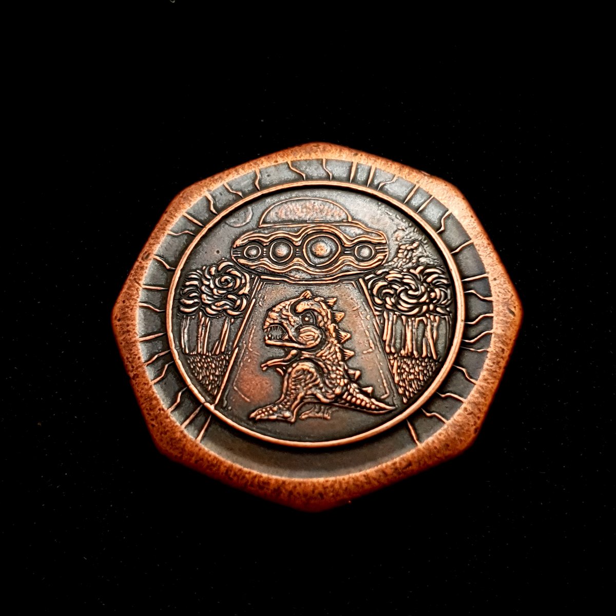 Dinosaucer Octagon Coin