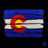Wooden CO Flag
