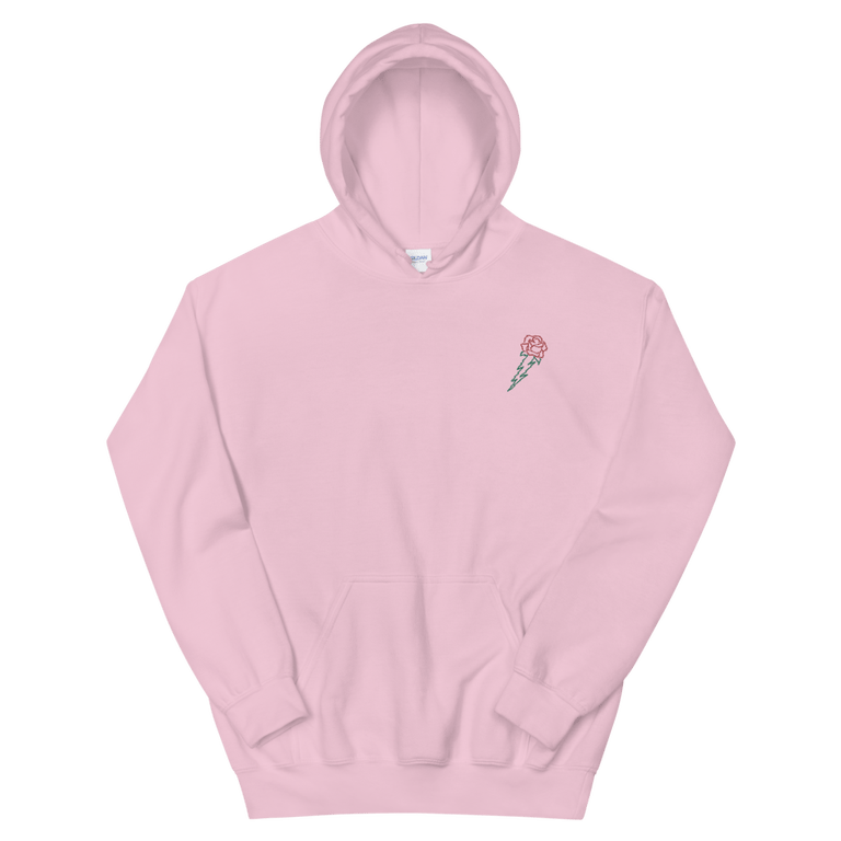 Embroidered Rose Hoodie