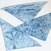 Image 3 of Small Indigo dyed Bandana for Dogs & Cats