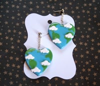 Image 4 of Love earth earrings 