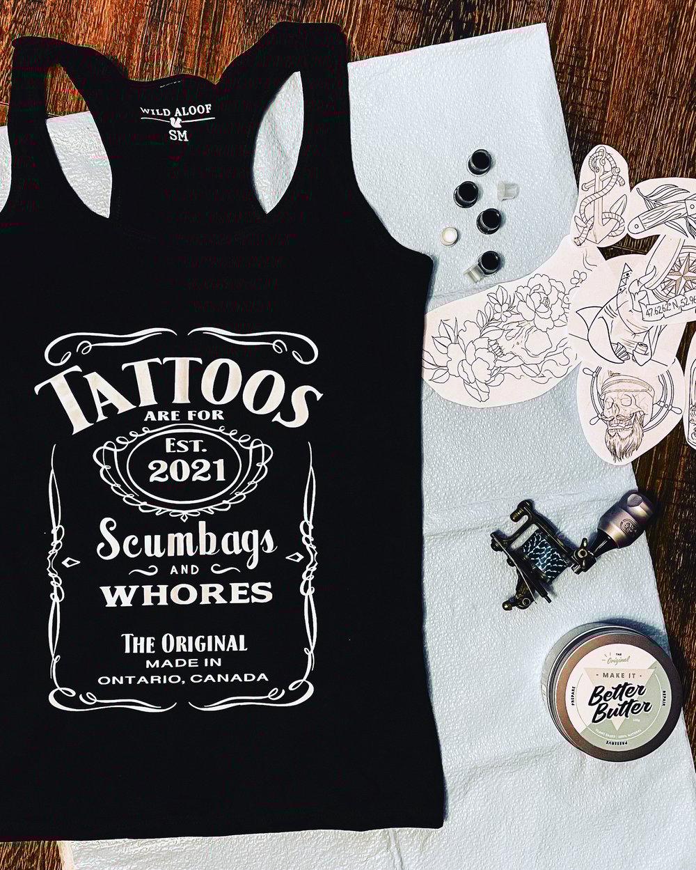 Image of Ladies Tattoos and Whiskey Tank